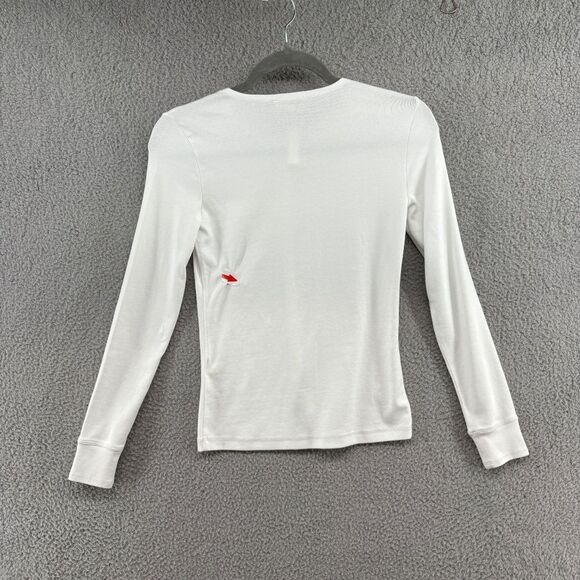 Madewell Ribbed Button-Front Cardigan Size XXS in white NWT cotton casual cute - Picture 6 of 16